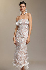 Kater Sleeveless Flowers Lace Maxi Dress